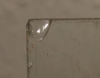 ausgeplatzte Scheibe